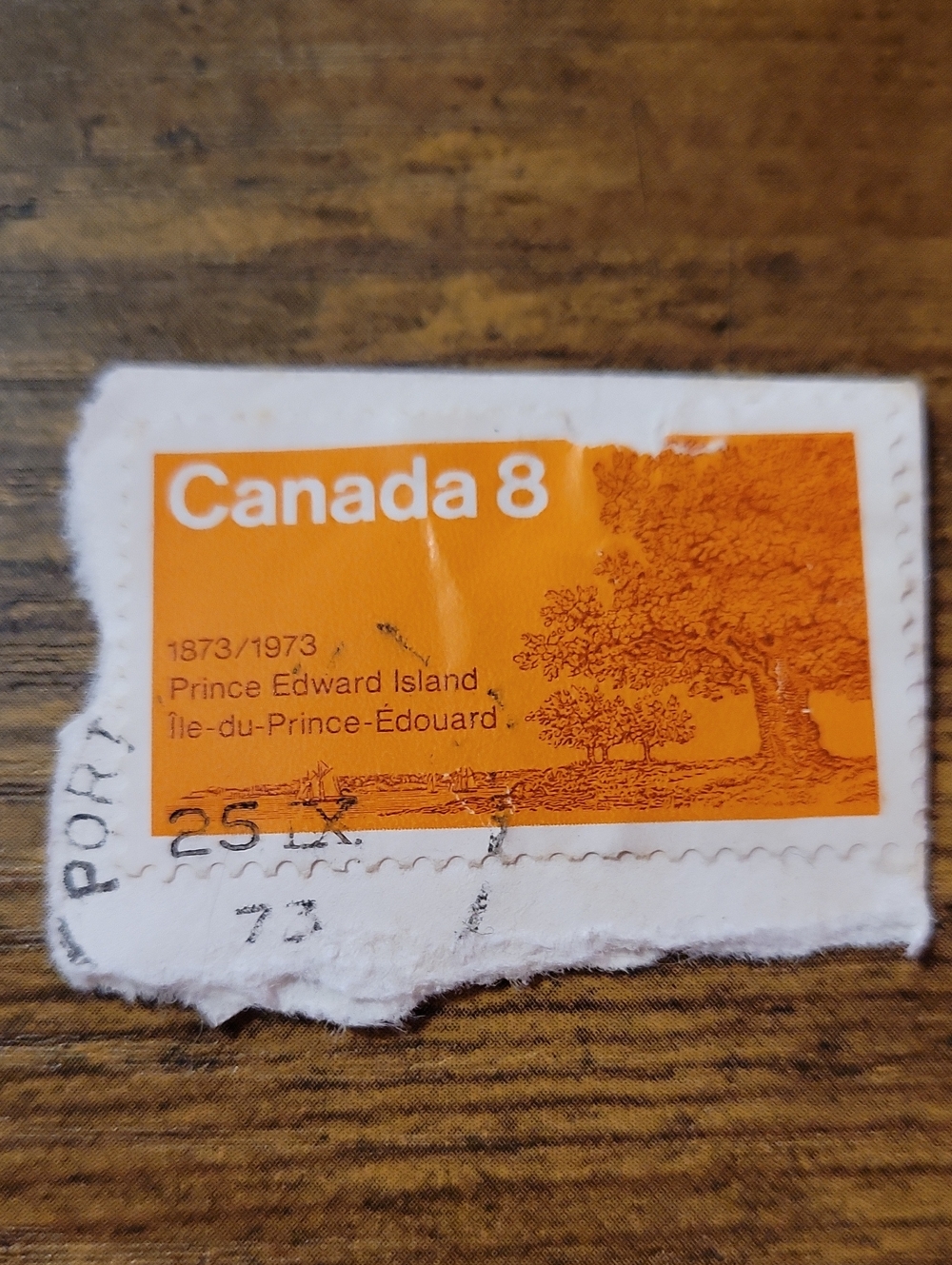 Canada 8 Stamp Home Design Accent in Orange